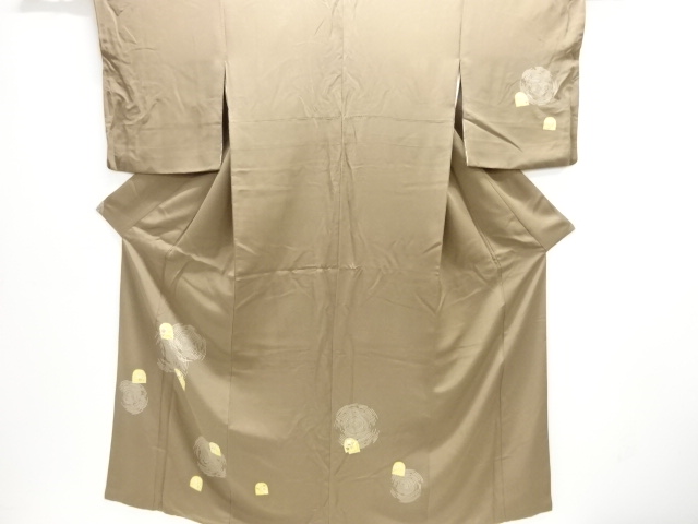 水輪に梅笹花模様訪問着